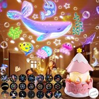 Đèn Ngủ Máy Chiếu Cho Trẻ Em Trang Trí Phòng 21 Phim Kawaii Đèn Ngủ Chiếu Đại Dương Cho Bé Phòng Ngủ Quà Tặng