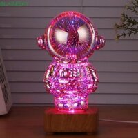 Đèn ngủ pháo hoa phi hành gia BLAZESKY 3D, Đèn máy chiếu USB thủy tinh thẩm mỹ, Đồ trang trí nhỏ Hình LED sáng tạo Đèn xung quanh có thể thay đổi màu sắc cho trẻ em