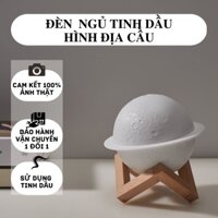 Đèn ngủ phun sương tinh dầu thơm hình trái đất