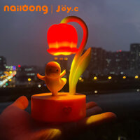 Đèn ngủ rồng sữa, Đèn hoa lan thung lũng, đồ trang trí búp bê để bàn sáng tạo thiếu nữ dễ thương, đèn xung quanh, ngủ trong phòng ngủ