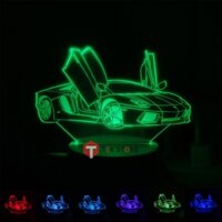 Đèn Ngủ Siêu Xe Lamborghini (3 Màu - 7 Màu - 16 Màu Kèm Điều Khiển)