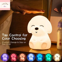 Đèn ngủ silicon hình chú chó dễ thương