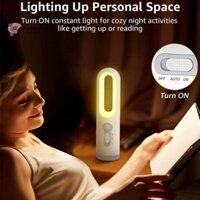 Đèn ngủ SWETSASHAHEARTS, chống nước với đèn ngủ cảm biến chuyển động, đèn ngủ LED di động 2 trong 1 chất lượng cao đến bình minh Đọc đèn pin LED di động
