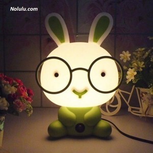 Đèn ngủ thỏ đeo kính