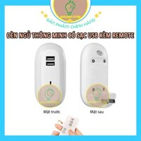 Đèn Ngủ Thông Minh Có Điều Khiển Từ Xa Có Hẹn Giờ Phù Hợp Kèm Đế Sạc Dùng Cho Các Loại Điện Thoại sunwarmstore