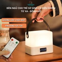 Đèn Ngủ Tích Điện Cho Bé, Đèn Ngủ Sạc Để Bàn, Điều Khiển Từ Xa, Khử Ánh Sáng Xanh,3 Màu Sắc - Acopi