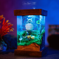 Đèn Ngủ Totoro và Kiki , Trang Trí Bàn Làm Việc, Phòng Ngủ, Được Làm Thủ Công, Dành Làm Quà Tặng