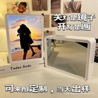 Đèn ngủ tùy chỉnh có hình ảnh, gương trang điểm có đèn, tranh 3D, quà sinh nhật, quà tặng độc đáo cho cặp đôi và bạn bè thân thiết