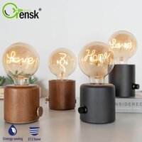 Đèn ngủ USB, Bóng đèn LED, Bóng đèn dây tóc Edison, Đèn ngủ có thể điều chỉnh độ sáng, Bóng đèn thủy tinh, Chiếu sáng phòng ngủ, Trang trí phòng khách