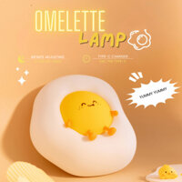 Đèn ngủ USB giao diện quả trứng Omelette Lamp ANDY KIDS đèn ngủ đèn để bàn đèn decor silicon, quà lưu niệm