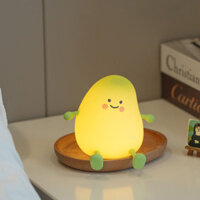 Đèn ngủ xoài xanh dễ thương Phòng ngủ Thời gian ngủ Ánh sáng mềm Bảo vệ mắt Đèn bàn