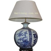 Đèn ngủ xuân hạ thu đông men xanh nhà Minh