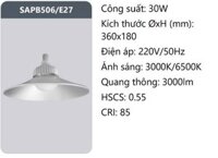 ĐÈN NHÀ XƯỞNG LED 30W ĐUI VẶN E27 DUHAL SAPB506/E27
