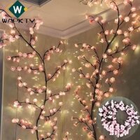 Đèn nhánh cây LED WAPKTY cho tường, 8 chế độ đèn USB Cung cấp đèn nhánh hoa anh đào, họa tiết hoa anh đào với đèn nhánh cây anh đào từ xa