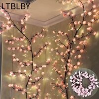 Đèn nhánh hoa anh đào LTBLBY, với điều khiển từ xa 8 chế độ ánh sáng Đèn nhánh cây Led cho tường, Hoa anh đào Hoa văn USB Cung cấp đèn nhánh Led Trang trí vòng hoa