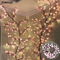 Đèn nhánh hoa anh đào ZONGGJZ, 8 chế độ đèn USB Cung cấp đèn nhánh cây LED cho tường, họa tiết hoa anh đào với đèn nhánh cây anh đào từ xa Trang trí Giáng sinh