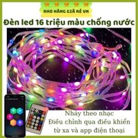 Đèn nháy giọt lệ chớp nháy theo nhạc, chống nước 16 triệu màu