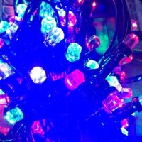 Đèn nháy kim cương(40m)- nhiều màu