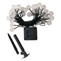 Đèn nháy năng lương mặt trời bong bóng pha lê 30Led dây dài 6.5M