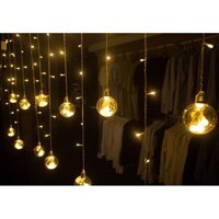 ĐÈN NHÁY THẢ MÀNH, NHÁY RÈM CẦU DÀI 5 M, 12 BÓNG ĐƯỜNG KÍNH 8CM (Giá Tốt Cho Mọi Nhà)