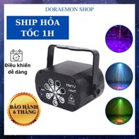 Đèn Nháy Theo Nhạc Laser 3D - Đèn Phòng Bay Karaoke Chiếu Hình Theo Nhạc, 128 Màu Không Dây Giá Rẻ