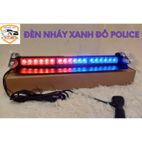 Đèn nháy xanh đỏ - Đèn chớp Police xanh đỏ. Công suất 18W-18 LED cao cấp gắn kính cho xe ưu tiên...