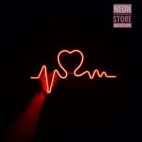 Đèn 𝐍𝐞𝐨𝐧 "Nhịp Đập Trái Tim” trang trí decor, đèn ngủ (TẶNG NGAY mạch điều khiển)