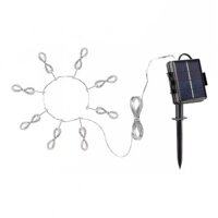 Đèn ô dù sân vườn 104 Đèn LED 8 sườn Đèn trang trí Dây đồng IP67