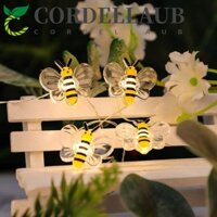 Đèn ong CORDELLAUB, Đèn dây 5m trang trí tiệc, Cây lễ hội 30LED Đèn treo dễ thương ngoài trời