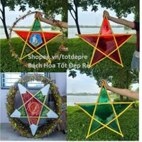 Đèn ông sao cỡ to 1met 80cm 70cm - Sao không viền cỡ lớn dùng trang trí Trung thu hàng loại đẹp
