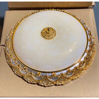 Đèn ốp ban công mái hiên ,Đèn ốp trần 3 chế độ màu ánh sáng chất liệu hợp kim chao đèn thủy tinh