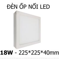 Đèn ốp nổi LED Trần, tường – Hình vuông – 18W