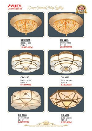 Đèn ốp trần Ban công OĐ 6038