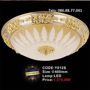 Đèn ốp trần cánh sen cao cấp trang trí phòng khách, nhà hàng Y012S