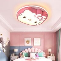 Đèn Ốp Trần - Đèn LED Ốp Trần phòng ngủ cho bé Hello Kitty, 3 chế độ áng sáng