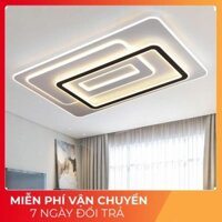 ĐÈN ốp trần , đèn led trang trí hình chữ nhật phòng khách 3 chế độ sáng bảo hành 12 tháng