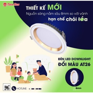 Đèn ốp trần downlight AT 26