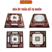 Đèn ốp trần gỗ - Phòng thờ, nhà cổ D#15