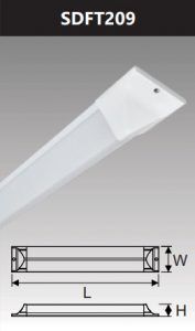 Đèn ốp trần led chụp mica 18w SDFT209