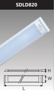 Đèn ốp trần led chụp mica 20w SDLD820