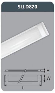 Đèn ốp trần led chụp mica 20w SLLD820