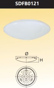 Đèn ốp trần led đổi màu 12w SDFB0121