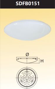 Đèn ốp trần led đổi màu 15w SDFB0151