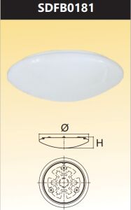 Đèn ốp trần led đổi màu 18w SDFB0181