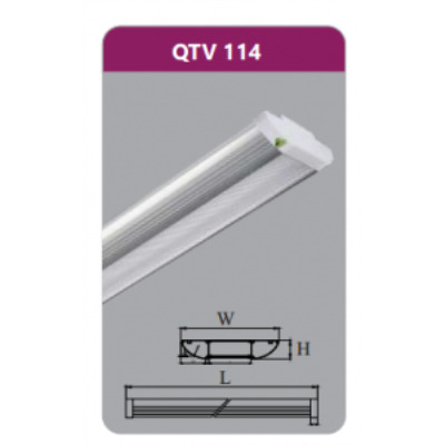 Đèn ốp trần led siêu mỏng 14w Duhal QTV114