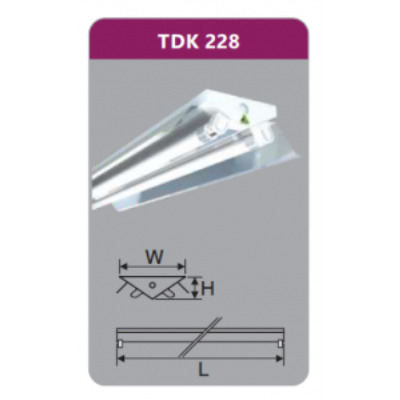 Đèn ốp trần led siêu mỏng Duhal TDK228