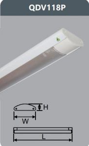 Đèn ốp trần led siêu mỏng 1x20w QDV118/P