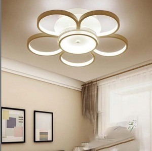 Đèn ốp trần mica cao cấp trang trí phòng khách OT1626/5+1