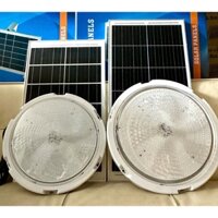 Đèn Ốp Trần Năng Lượng Mặt Trời Tấm Pin Mono, Đèn Tròn Tích Điện Công Suất 500W, 600W Điều Khiển Từ Xa BH 24 tháng