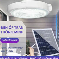 Đèn Ốp Trần Năng Lượng Mặt Trời , Loại Đèn Tích Điện Công Suất Cao 500W  Có Điều Khiển Từ Xa,3 Chế độ Màu...